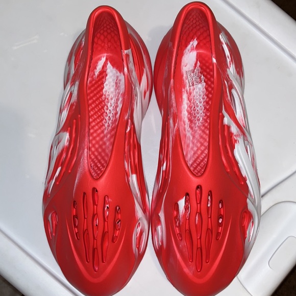 EVA Foam Runner MX Vermilion Red Bone White New Unbranded size 12 - Picture 7 of 16